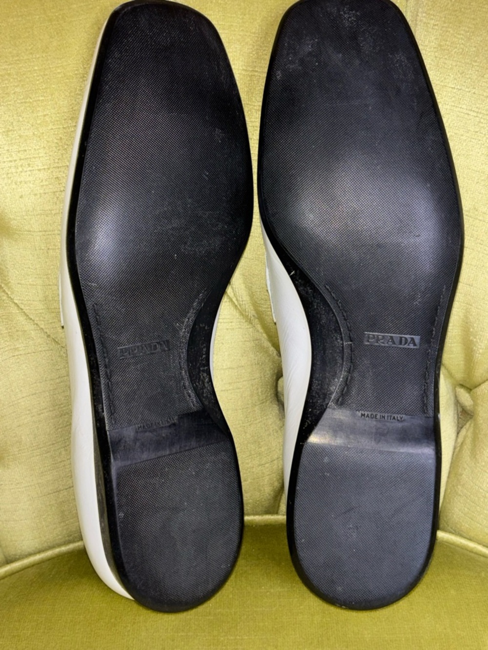 Prada white mens loafers size 8 - Picture 8 of 10